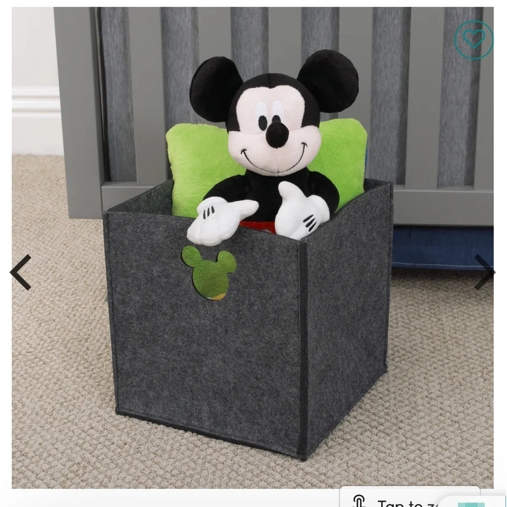 Disney Baby Mickey Mouse Die Cut Storage Organizer Set of Two